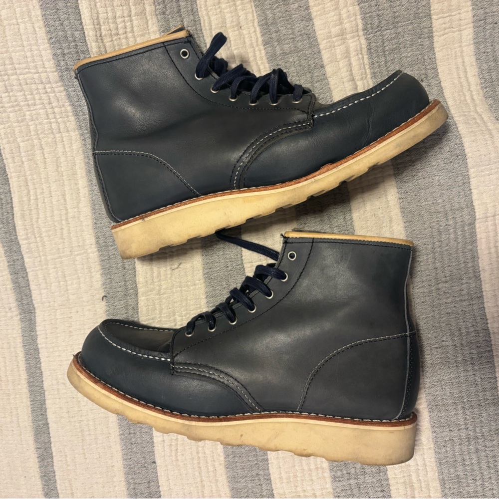 Red Wing Moc Boots Navy Blue Womens 9